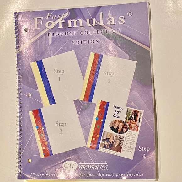 💡 Creative Memories 🖼️Spiral Book of Fast Formulas Product Collection Edition - Picture 5 of 5